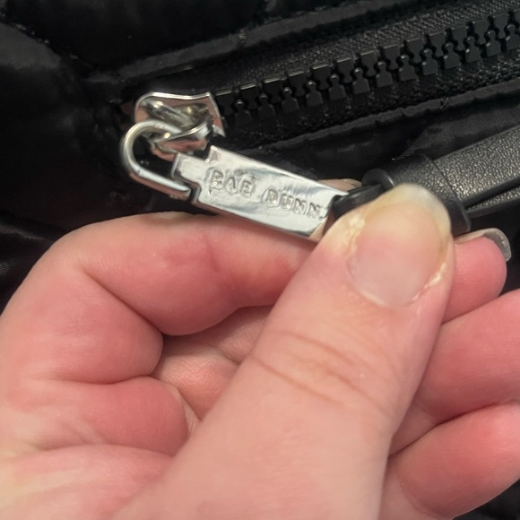 Rae Dunn Black Quilted Nylon Crossbody - Picture 5 of 7